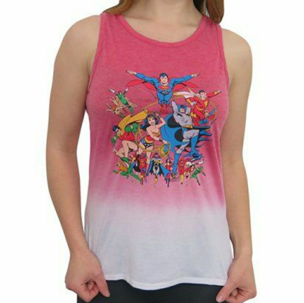 DC Comics Original High-Low Dip Dye Tank Top